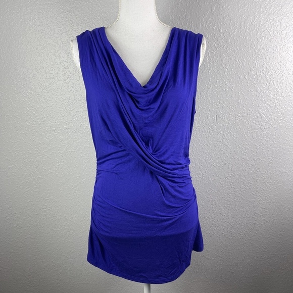 Beautiful Blue top with ruching - Picture 1 of 7